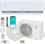 12000 BTU Mini Split Air Conditioner, Mini Split AC/Heating System, Wi-Fi Air Conditioner Inverter Heat Pump with Pre-Charged, 19 SEER2 115V, Split AC Cools Up to 750 Sq. Ft, w/Installation Kit