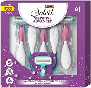 BIC Soleil Sensitive Advanced Womens 5 Blade Razor, 8 Count - Gift Set