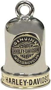 Harley-Davidson Sculpted B&S Medallion Ride Bell, Brass and Steel Finish HRB095