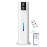 Smart Humidifiers Large Room Bedroom Home,2.11Gal(8L) Quiet Top Fill Cool Mist Humidifier,Smart App & Remote Control, 3 Speed Humidifier with 360°Nozzle,Humidity Setting for Baby Office Plant(White)