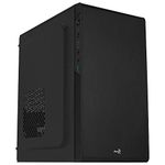 AeroCool CS106 Micro ATX PC Case Brushed Aluminium USB 3.0 Black Compact