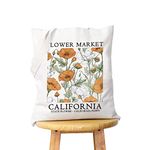 WCGXKO California Gift California Trip Gift California Arizona Gift California Eco Tote Bag, California Tote