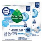 Seventh Generation Natural Dishwasher Detergent Packs, 90 Count