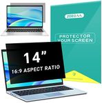 ZOEGAA 2-Pack Laptop Privacy Screen 14 inch Laptop Privacy Screen Filter for 16：9-Laptop Screen Privacy Shield Anti Glare Blue Light