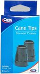 Carex Cane Tips Fits Most 1" Canes,