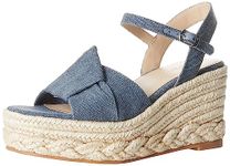 The Drop Women's Jeremy Platform Espadrille, Chambray, 5
