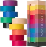 Mr. Pen- Washi Tape Set, 10 Pack, Decorative Tape, Washi Tapes, Colored Tape, Scrapbook Tape, Scrapbook Washi Tape for Journaling, Craft Tape, Washy Tape, Washy-Tape