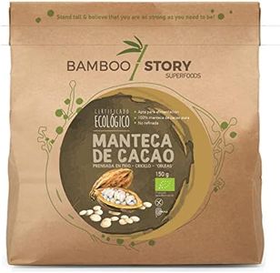 Bio | BAMBOO STORY | Manteca Cacao | Prensada Frío | Criollo | 100% Peru | Bio | 150g