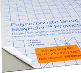 Smoke Grey Polycarbonate Plastic Sheet 24" X 48" X 0.0625" (1/16") Exact, Shatter Resistant, Easier to Cut, Bend, Mold than Plexiglass. Hobby, Home, DIY, Industrial, Crafts. Translucent Gray Tinted PC