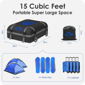 BOYUJK Car Roof Bag 425L – Waterproof Cargo Carrier