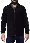 Alpine Swiss Trent Mens Full Zip Up Fleece Jacket 2XL Black