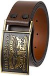 Levi's Men's Leather Belt with Plaq