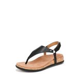 Vionic Women's Copal Kirra Fashionable Strappy Flat Sandals-Supportive Ladies Comfort Sandals That Includes a Concealed Orthotic Insole Sizes 5-12, Black, 11 Wide