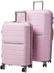 Samsonite Unisex-Adult Freeform Hardside Expandable with Double Spinner Wheels, Pink Rose, 2-Piece Set (21/28), Freeform Hardside Expandable with Double Spinner Wheels