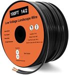 UBOORY 14/2 Low Voltage Landscape Wire, 14 Gauge Wire 2 Conductor 100 Feet, Low Voltage Wire, Outdoor Direct Burial Electrical Wire, Copper Wire