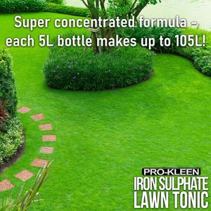 Pro-Kleen Lawn Tonic Liquid Iron Sulphate – 5L Grass Fertiliser & Turf Hardener