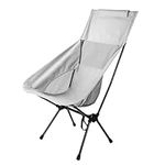 aiGear Camping Chair Portable Folding Chairs with Storage Bag High Back Oxford Cloth Portable Collapsible Chairs for Outdoor Camp Picnic Hiking Beach Lawn Travel (CC556588WT)