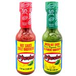 El Yucateco Mexican Hot Sauce - Green and Red Habanero Hot Sauce Bottles 4oz (120ml) Bundle