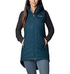 Columbia Womens Heavenly Long Down Vest, Night Wave, X-Small US