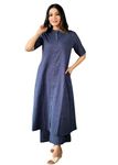 Avayayat Women's Coft Cottan Lining Design Straight Kurta with Pant | Casual Wear Pant Top Set | Fancy Co-Ord Set | Full Pair Set | Women Kurta Sets Kurtis | Women Kurta Pant Set (Blue, S)