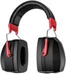 ProCase Extra Large SNR 37dB Noise Cancelling Headphones, Hearing Protection Ear Muffs for Noise Reduction NRR 35dB -Red