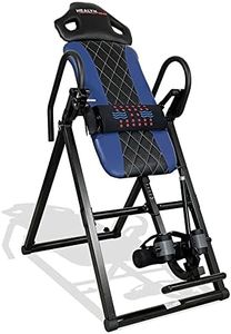 Health Gear HGI 4.4BX - Advanced Heat & Vibration Massage Inversion Table with Patented Ankle Safety & Security System - Blue/Black (HGI 4.4-BX)