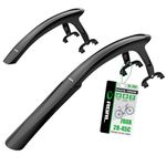 RBRL Bike Mudguard Set, Quick Release Bike Mugrads for Road Bike and Gravel, Adjustable and Full Cover Thicken Widen Bike Fender