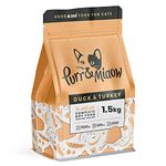 Purr & Miaow - Complete Dry Grain Free Adult Cat Food, Duck & Turkey, 1.5kg