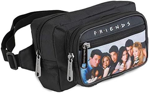 Buckle-Down Fanny Pack, Friends Vivid 6-Character Milk Shake Pose Black/White/Multicolor