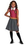 Harry Potter Gryffindor Dress Classic Girls Costume, Red & Gray, Kids Size Large (10-12)