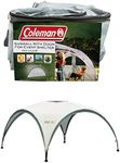 Coleman Gazebo Event Shelter L Including Side Panel with Door and Window, Garden and Camping, Sturdy Steel Poles Construction, Large Event Tent, Portable Sun Shelter with Sun Protection SPF 50+