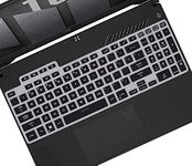 RAYA Silicone Keyboard Cover for ASUS TUF 2022 A15 / A17 / F15 / F17 Gaming Laptops & ASUS TUF 2023 A15 / A16 / A17 / F15 / F17 & ASUS TUF 2024 A15 Gaming Laptops (Black)