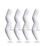 YISEVEN Kid's Sports Compression Arm Sleeves Shooting Basketball Golf Accessories Football Baseball Sun UV Protection Tattoo 3/4 Sleeve Shirt -Youth Boys Girls White (4 Pairs)