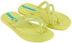 Ipanema Meu Sol Rasteira Womens Flip Flops - Strappy Flip Flops for Women, Arch Support, Trendy Flip Flops, Dressy Women Flip Flop, Summer Dress Sandals, Easy Clean, Blue/Yellow, Size 7