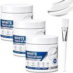 White Furniture Touch-Up Paste with Brush for Furniture and Floor, 3pcs