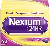 Nexium 24HR Acid Reducer Heartburn Relief Tablets for All-Day and All-Night Protection from Frequent Heartburn, Heartburn Medicine with Esomeprazole Magnesium - 42 Count