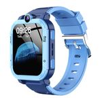 PunnkFunnk Newly Launched Safeguard 5G/4G Kids Smart Watch with SIM Calling, GPS Tracker, Video Call, SOS Alerts, Face Unlock, Games, IP67, 800mAh Battery, Voice Chat, Live Location(Blue)