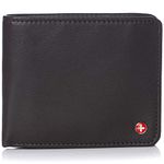 Alpine Swiss RFID Protected Men’s Max Coin Pocket Bifold Wallet with Divided Bill Section Camden Collection Soft Nappa Brown