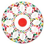 French Bull 12" Egg Tray - Melamine Dinnerware - Platter, Dish, Serving, Deviled, Easter - Ziggy