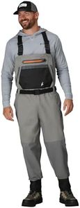 Frogg Toggs Sierran Breathable Stockingfoot Chest Wader, Slate/Gray, Large