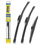 5 PLUS® Silicone Windshield Wipers Replacement for 2020-2023 TOYOTA Highlander Wiper Blades(Set of 3),Automotive Replacement Windshield Wiper Blades For My Car-26"/18"/10"