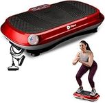 LifePro Waver Vibration Plate Exercise Machine -Vibration Plate Machine with Bluetooth Remote & 9 Vibration Programs -Whole Body Vibrating Plate with Loop & Resistance Bands for Fitness