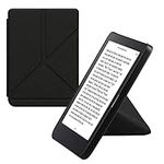 kwmobile Origami Case Compatible with Kobo Clara 2E / Tolino Shine 4 Case - Slim PU Leather Cover with Stand - Black