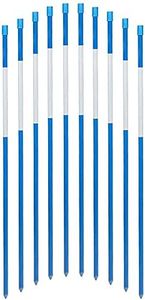 FiberMarker 72-Inch Snow Markers Driveway Reflectors Snow Stakes 20-Pack 5/16-Inch (Dia.), Blue