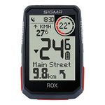 SIGMA SPORT ROX 4.0 Black HR Set, Wireless Bike Computer with GPS & Navigation incl. Heart Rate Sensor, Outdoor GPS Navigation with Altitude Measurement