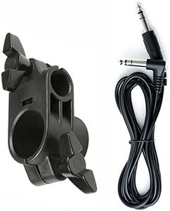 Alesis Surge 1.5 Inch Drum Rack Clamp and Silverline Audio 10ft Trigger Cable Bundle Part# 102370013-A