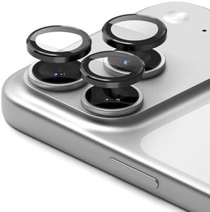 Ringke Camera Lens Frame Compatible with iphone 17 Pro Max and iphone 17 Pro Camera Lens Protector [2 Pack] [Metal Individual Ring Cover] HD Clear Tempered Glass with Fingerprint Resistant Coating