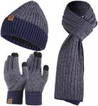 Tofern Winter Beanie Hat Scarf Touc