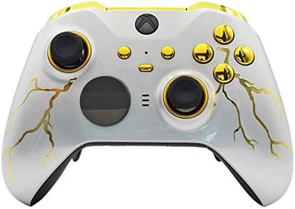 Modded Zone UN-MODDED Custom Controller Compatible with Xbox ONE Elite Series 2 (Gold Thunder)