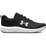 Under Armour Men's Charged Assert 10 Running Shoe, (001) Black/Black/White, 15